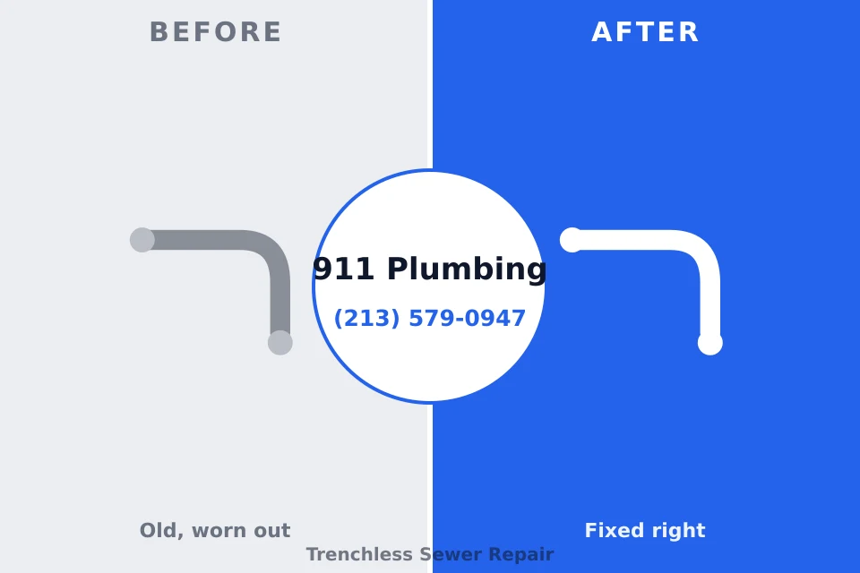 Before and after: plumbing repair Avon, PA